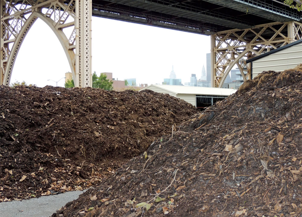NYC Compost Project community composting programs are implemented by DSNY-funded teams at seven host organizations, including Big Reuse in the borough of Queens (seen here).