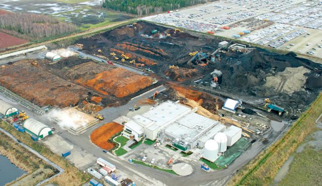 The Harvest Fraser Richmond Organics facility outside of Vancouver, BC processed about 248,000 tons of source separated organics and yard trimmings in 2015.