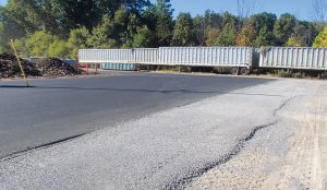 The composting pad was expanded from a 40-ft by 90-ft area to a 90-ft by 110-ft area, increasing the number of aerated static pile zones from 5 to 10.