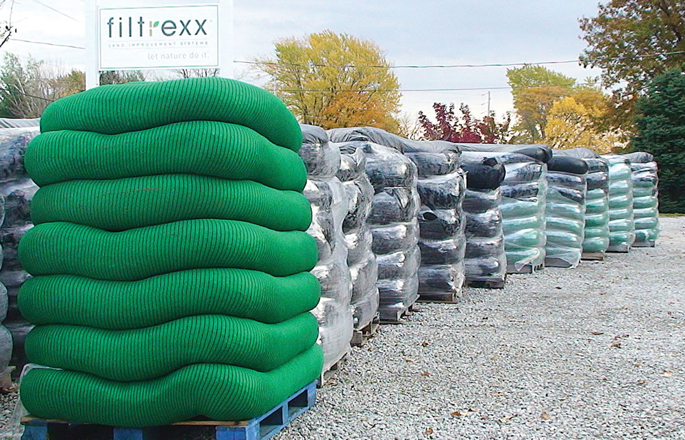 Palletizable Filtrexx Soxx™ that did not slide when stacked on pallets allowed rapid advancement of palletization, which led to scale, which led to what Rod Tyler calls Filtrexx’s “Big Mac®.”