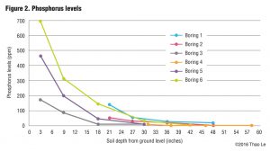 Figure 2. Phosphorus levels