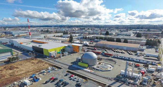 The Surrey Biofuel Facility has capacity to process 127,000 tons/year of source separated residential and commercial organics.