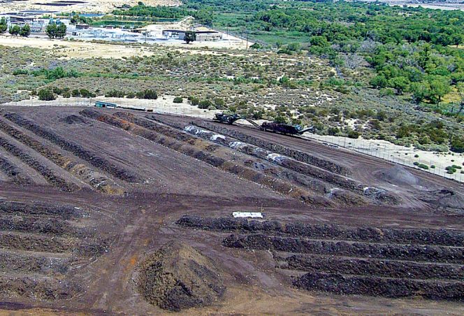 After every game, organics are taken by Athens Services to American Organics, its composting facility in Victorville (CA).