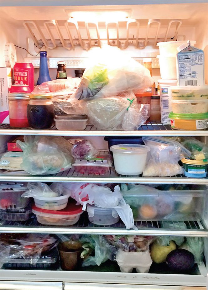 Several respondents placed excess food in the refrigerator or freezer with the aspirational intention to eat it later. However, saved food was frequently forgotten, eventually rendering it inedible.