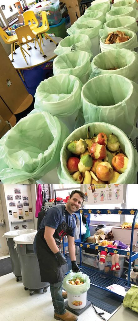 TDEC’s Office of Sustainable Practices and Office of Policy and Planning help K-12 schools determine how they can participate in food waste reduction and recovery. This includes conducting waste audits to identify what is going into the trash.
