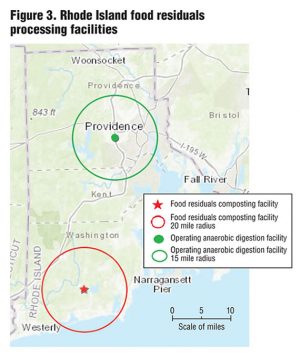 Rhode Island food residuals processing facilities