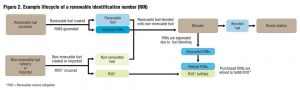 Figure 2. Example lifecycle of a renewable identification number (RIN)