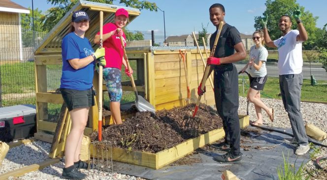 The University of the District of Columbia’s East Capitol Urban Farm (ECUF) has transformed a vacant parcel of land into an urban food hub. A composting system was added last June, and ECUF gardeners participate in workdays at the site.