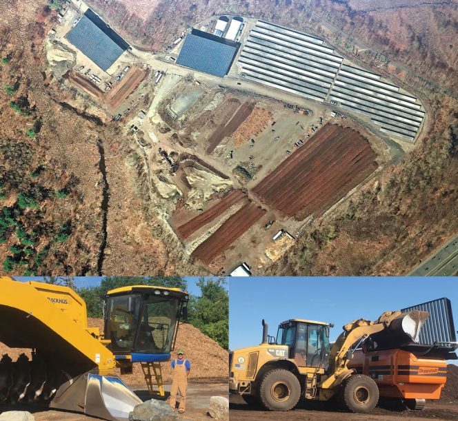 Lexington converted an outdated, ununsed 30-acre landfill into a composting site. Operators use BACKHUS A60 compost turner and Doppstadt SM 720K trommel screen.