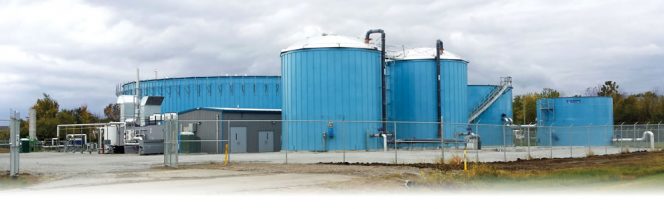 The anaerobic wastewater system receives an average of about 200,000 gallons/day of food processing residuals. The system can handle swings in production.