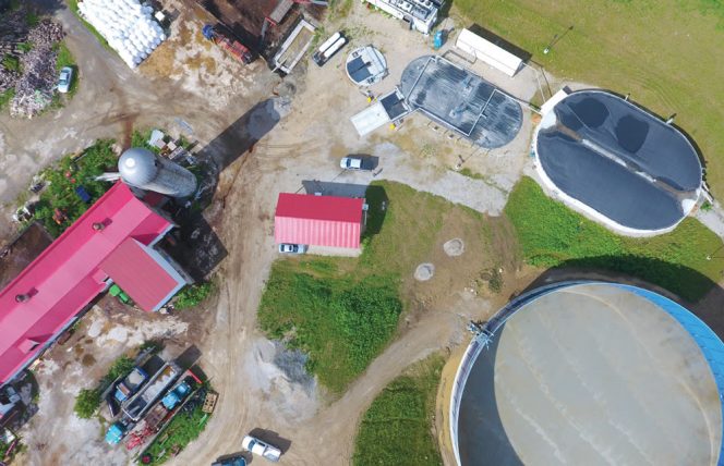 Aerial photo of Crescent Farm facility.