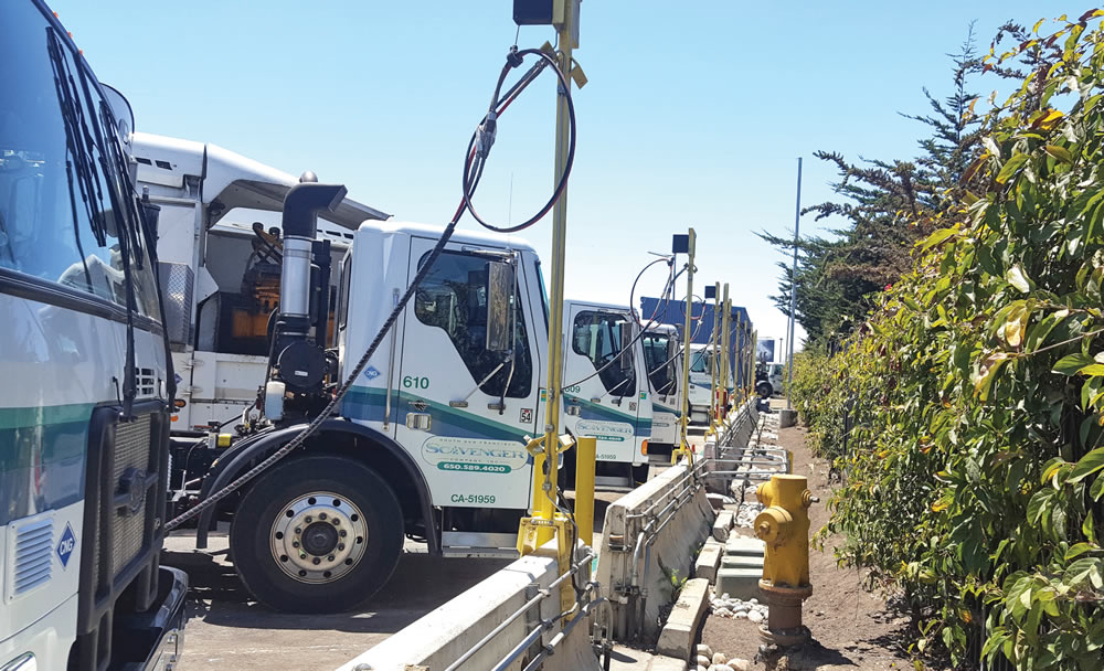 In-state RNG projects, such as this anaerobic digestion facility in South San Francisco, are eligible under the LCFS for either self-use, direct sale as a conventional fuel replacement, or by injecting into a pipeline and demonstrating RNG use as a vehicle fuel.