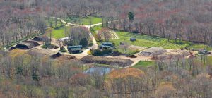 The composting site at Earth Care Farm is on 3 acres of the 30-acre farm. Photo courtesy of Earth Care Farm