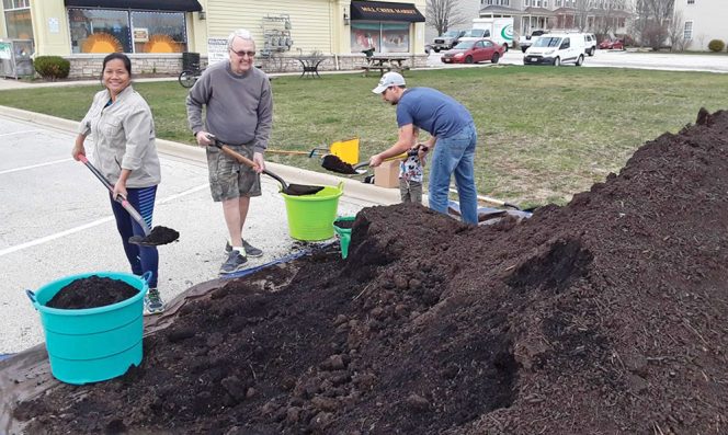 Community events, like this one in Kane County, help spread the word about the availability of food scrap-amended compost.