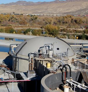 The Victor Valley Water Reclamation Authority (digesters shown) has used public-private partnerships for both of its energy development projects.