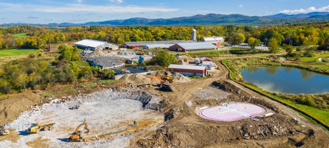 Construction Vanguard Renewables Farm Powered Anaerobic Digester