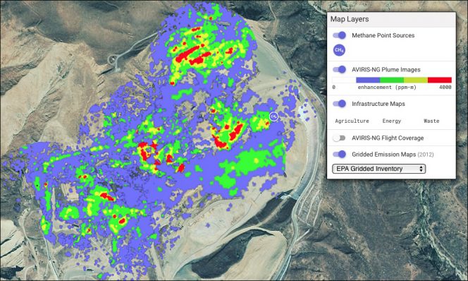 Landfill methane emission