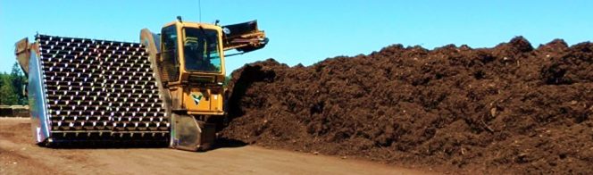 Turning compost windrows