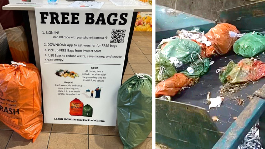 Free Photo  Close up of trash bags filled with trash after cleaning the  environment